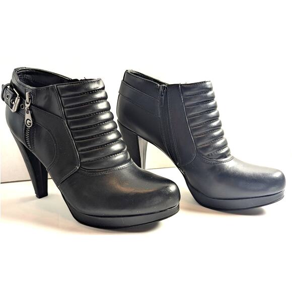 G by Guess black buckle boots - Picture 1 of 6